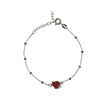 Imágen de PULSERA PLATA ESMALTE FRESA