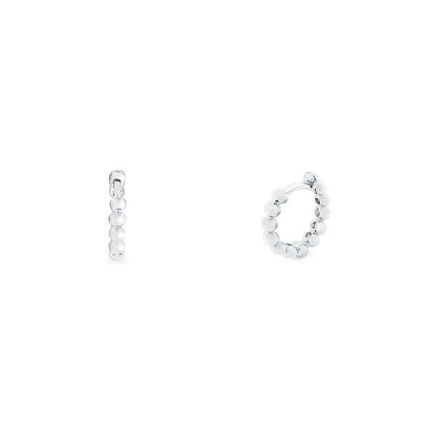 Imágen de PENDIENTES PLATA AROS CON BOLITAS