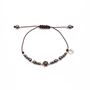 Imatge de PULSERA PLATA RAIVE MACRAMÉ ÓPALO NEGRO