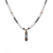 Imágen de COLGANTE PLATA RAIVE CALCEDONIA MACRAMÉ