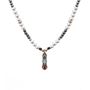 Imágen de COLGANTE PLATA RAIVE CALCEDONIA MACRAMÉ