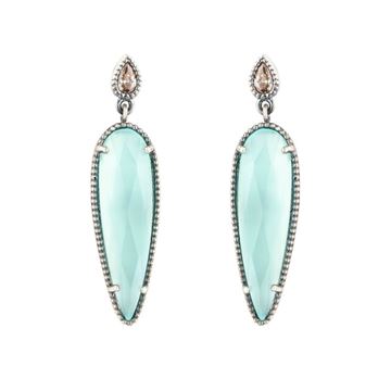 Imágen de PENDIENTES PLATA RAIVE CALCEDONIA