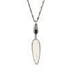 Imágen de COLLAR PLATA RAIVE CALCEDONIA FACETADA Y CIRCONITAS CAVA Y VERDE CLARO