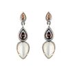 Imágen de PENDIENTES PLATA RAIVE CALCEDONIA Y OJO DE GATO