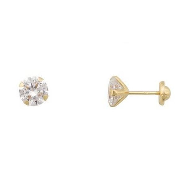 Imatge de DORMILONES OR ZIRCONITA EN URPA 6 mm.